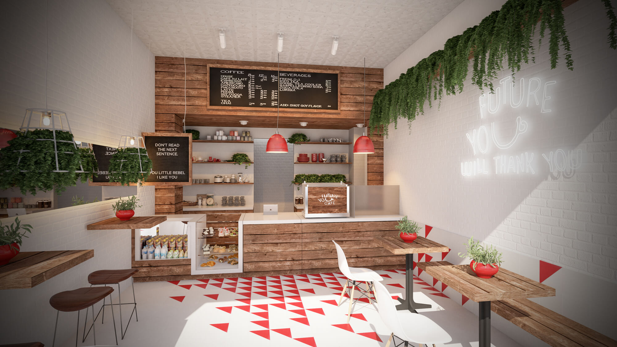 FY Cafe Render Interior